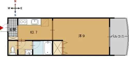 スプリングマンション【2階】の間取り