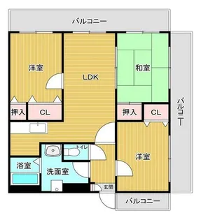 ジュネス下原【2階】の間取り