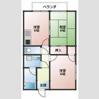メゾンミサキ【202号室】の間取り