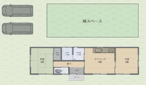 滋賀県甲賀市水口町山【一戸建】の間取り