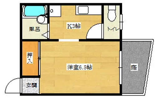 ルミエール一枝【102号室】の間取り