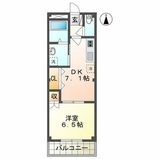 愛知県半田市青山6丁目【アパート】の間取り