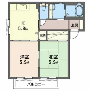 シーサイドAT【2階】の間取り