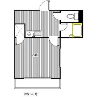 グリーン筥松【102号室】の間取り