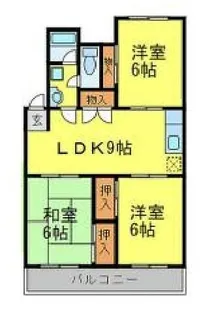 福岡県福岡市南区曰佐5丁目【マンション】の間取り