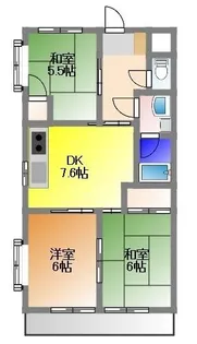 ロイヤルハイツ・Y【1階】の間取り