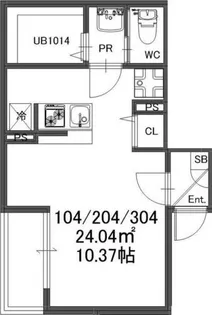 大阪府枚方市枚方上之町【アパート】の間取り