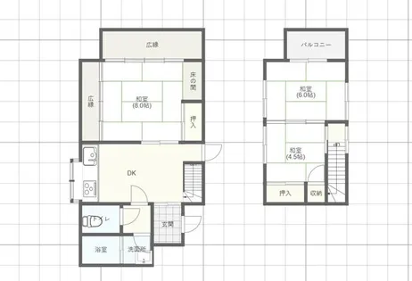 福岡県北九州市門司区奥田3丁目【一戸建】の間取り