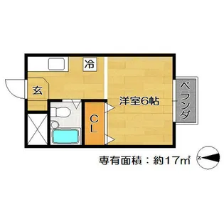 セリバテール若宮【201号室】の間取り