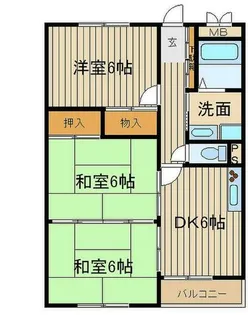 キャッスル摩耶【3階】の間取り