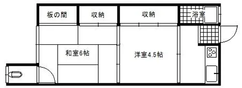 双葉荘A【1階】の間取り