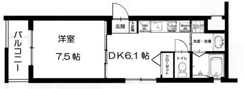 VIA鴨川東【4階】の間取り
