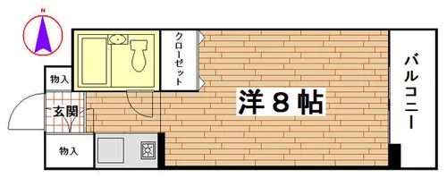 Nフラット【207号室】の間取り