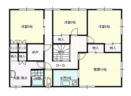 北海道千歳市東雲町5丁目【一戸建】の間取り