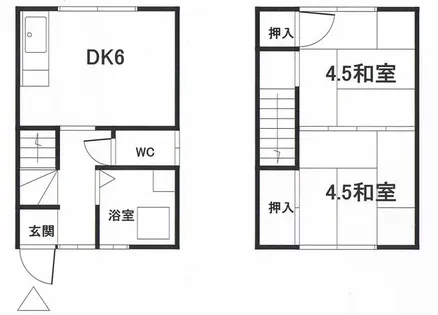 田辺アパート【2号室】の間取り