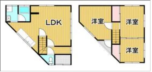 大阪府泉北郡忠岡町忠岡東2丁目【一戸建】の間取り