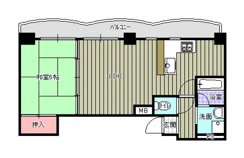 ハイツ・グレードワン【10階】の間取り