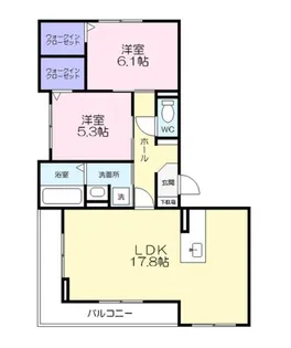 愛知県豊橋市向山東町【アパート】の間取り