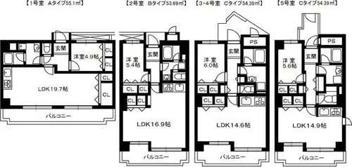 京橋アドバンス21【1003号室】の間取り