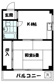 ハイツ横山【2階】の間取り