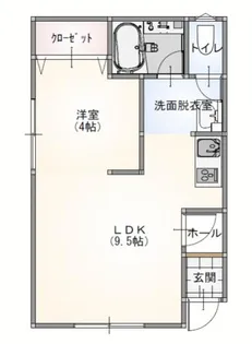 ブルーノート【201号室】の間取り