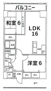 Wajima小雑賀【702号室】の間取り