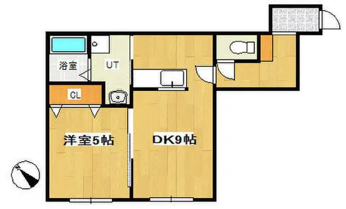 KN発寒4条【205号室】の間取り