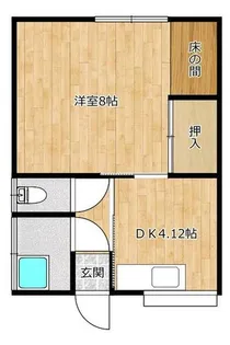 福岡県遠賀郡水巻町吉田東5丁目【テラスハウス】の間取り