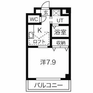 びいⅣ植田【3階】の間取り