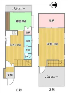 大阪府八尾市長池町2丁目【一戸建】の間取り