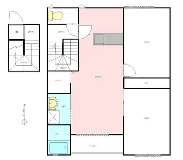 ラスパ【203号室】の間取り