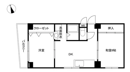 レジデンス緑【3階】の間取り