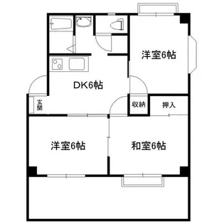 レジデンスA【101号室】の間取り