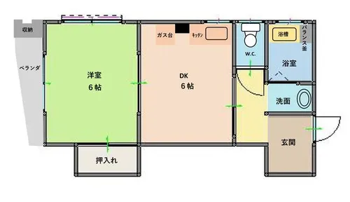兵庫県姫路市御国野町御着【マンション】の間取り