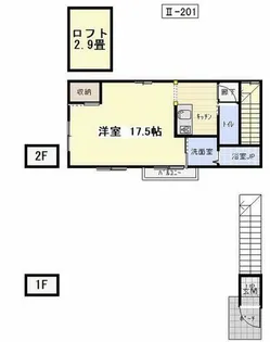 EDEN2【201号室】の間取り