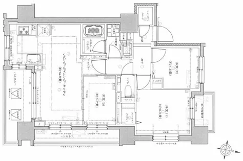 ライオンズ札幌大通公園ミレス【6階】の間取り