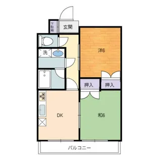 パールハイツ黒龍 Ⅳ【2階】の間取り