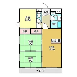 カーサしのはら【4階】の間取り