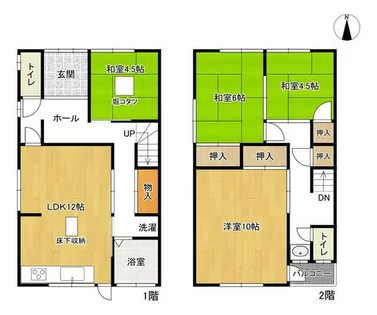 兵庫県神戸市中央区山本通3丁目【テラスハウス】の間取り