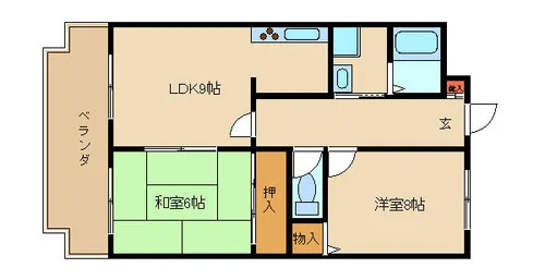 サンビレッジⅡ【306号室】の間取り