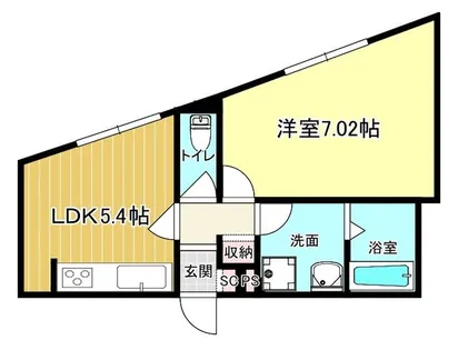大阪府富田林市中野町1丁目【マンション】の間取り