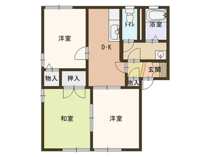 スクエアMⅠ【201号室】の間取り