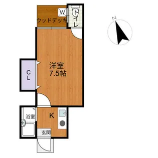 滋賀県大津市札の辻【アパート】の間取り