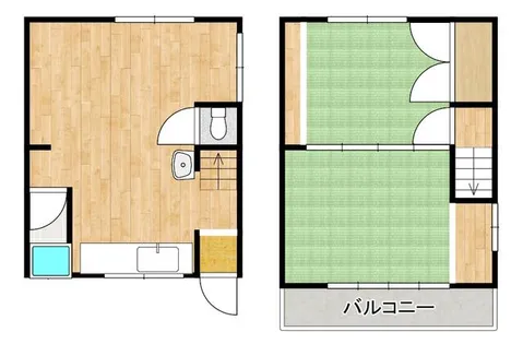 兵庫県姫路市飾磨区宮【アパート】の間取り
