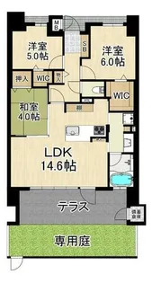 エイルマンション伊都の杜【1階】の間取り