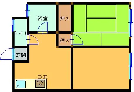 コーポ松本【201号室】の間取り