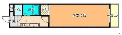 ロイヤルカーサ高瀬【4階】の間取り