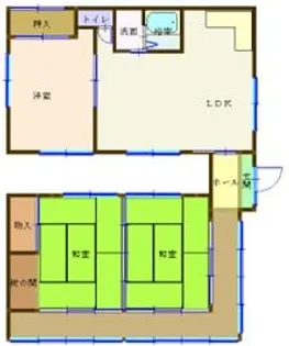 和歌山県有田郡有田川町大字天満【一戸建】の間取り