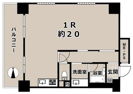 御幸町パーク・ハイム【7階】の間取り