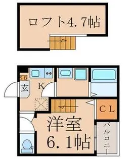 京都府京都市伏見区深草東伊達町【アパート】の間取り